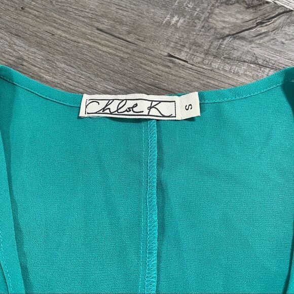 chloe k teal half zip tank - Picture 11 of 11
